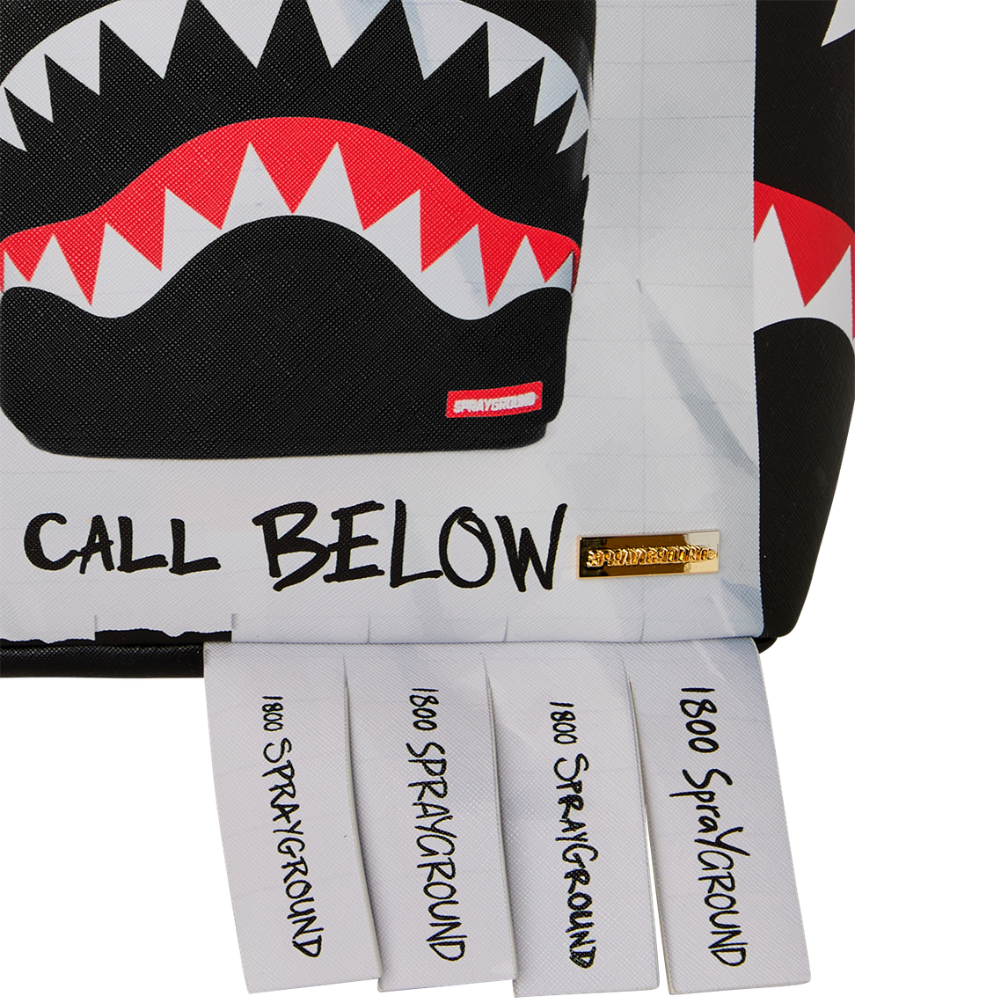 Sprayground Missing Bag Flyer On Bag With Real Cut Strips Backpack