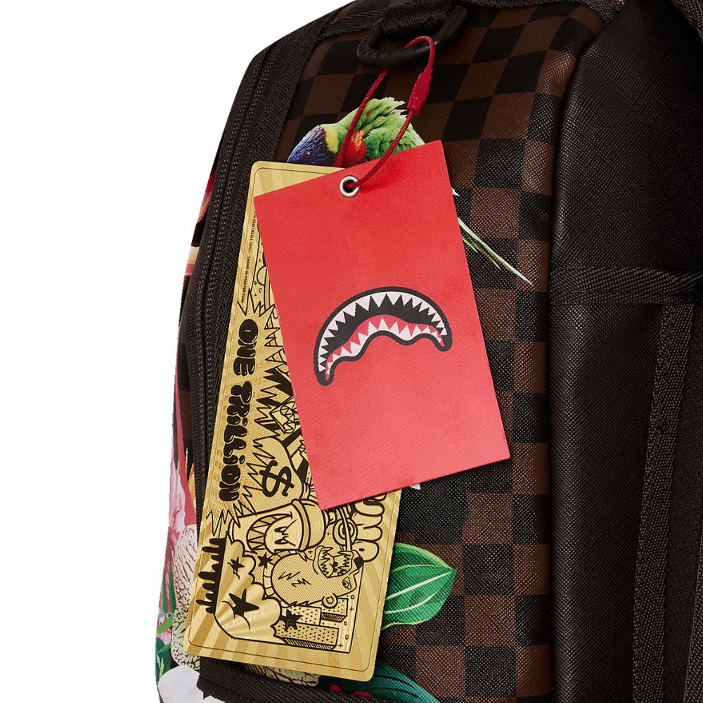Sprayground SIP Flowering Jungle Shark DLXSV Backpack