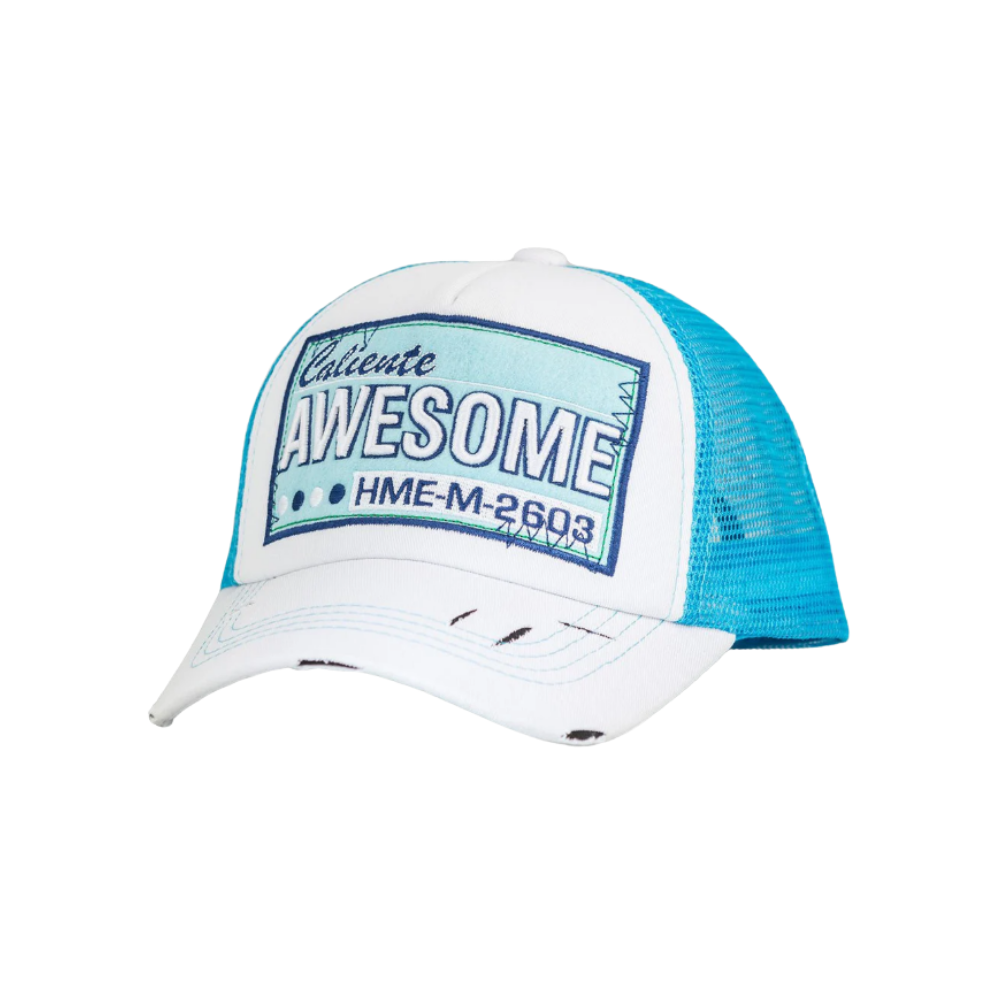 Awesome Wt/Wt/Blu Blue Cap
