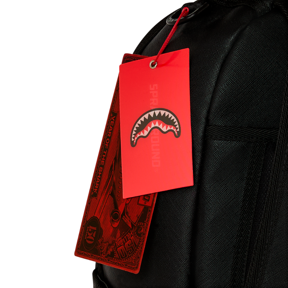 Sprayground Missing Bag Flyer On Bag With Real Cut Strips Backpack