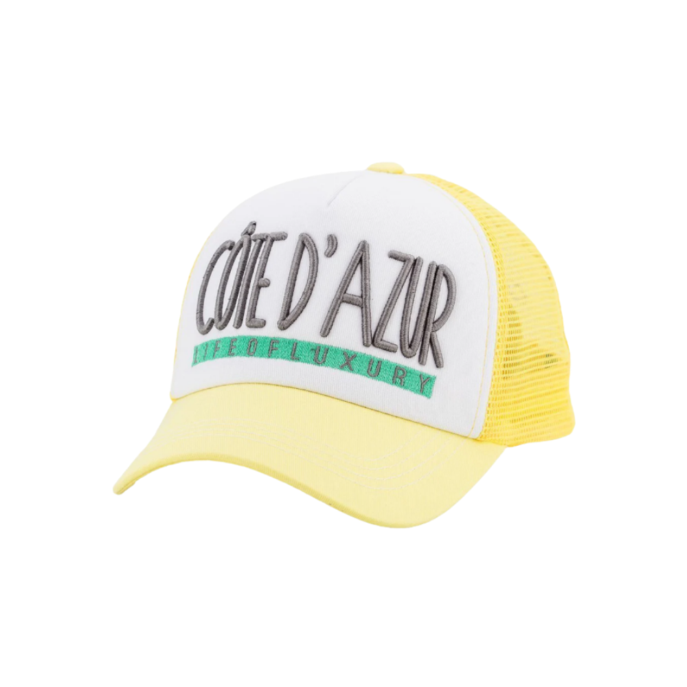 Cote D'azur life of luxury Yellow/White/Yellow Cap