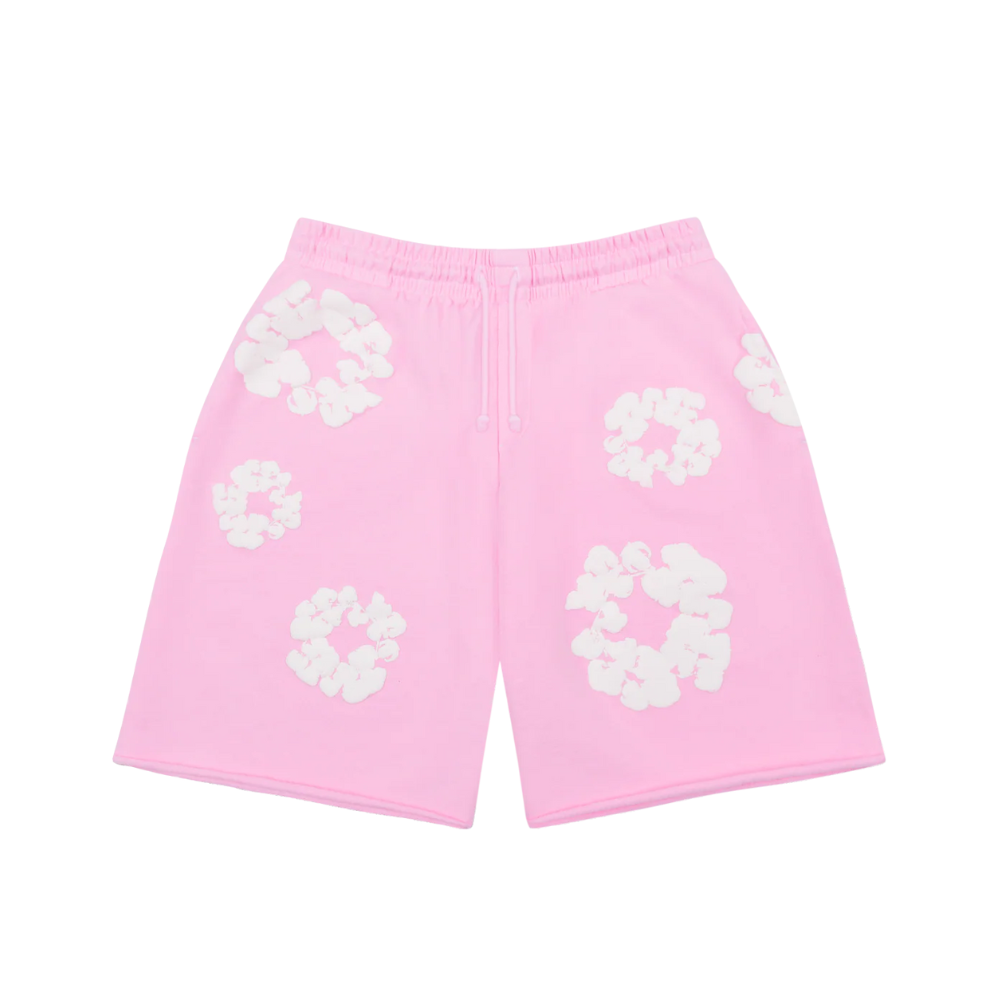 Denim Tears Cotton Wreath Sweat Shorts Powder Pink