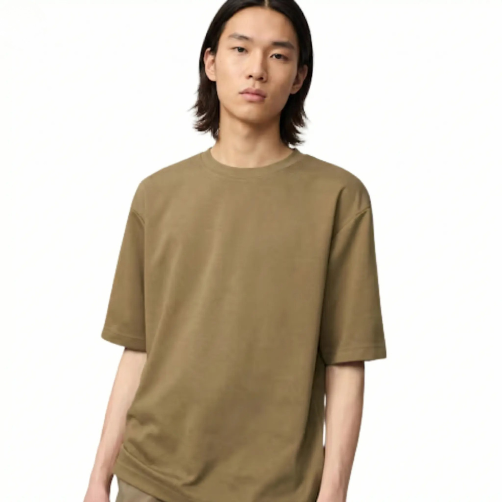 Uniqlo AIRism Cotton Oversized T-Shirt | Half-Sleeve