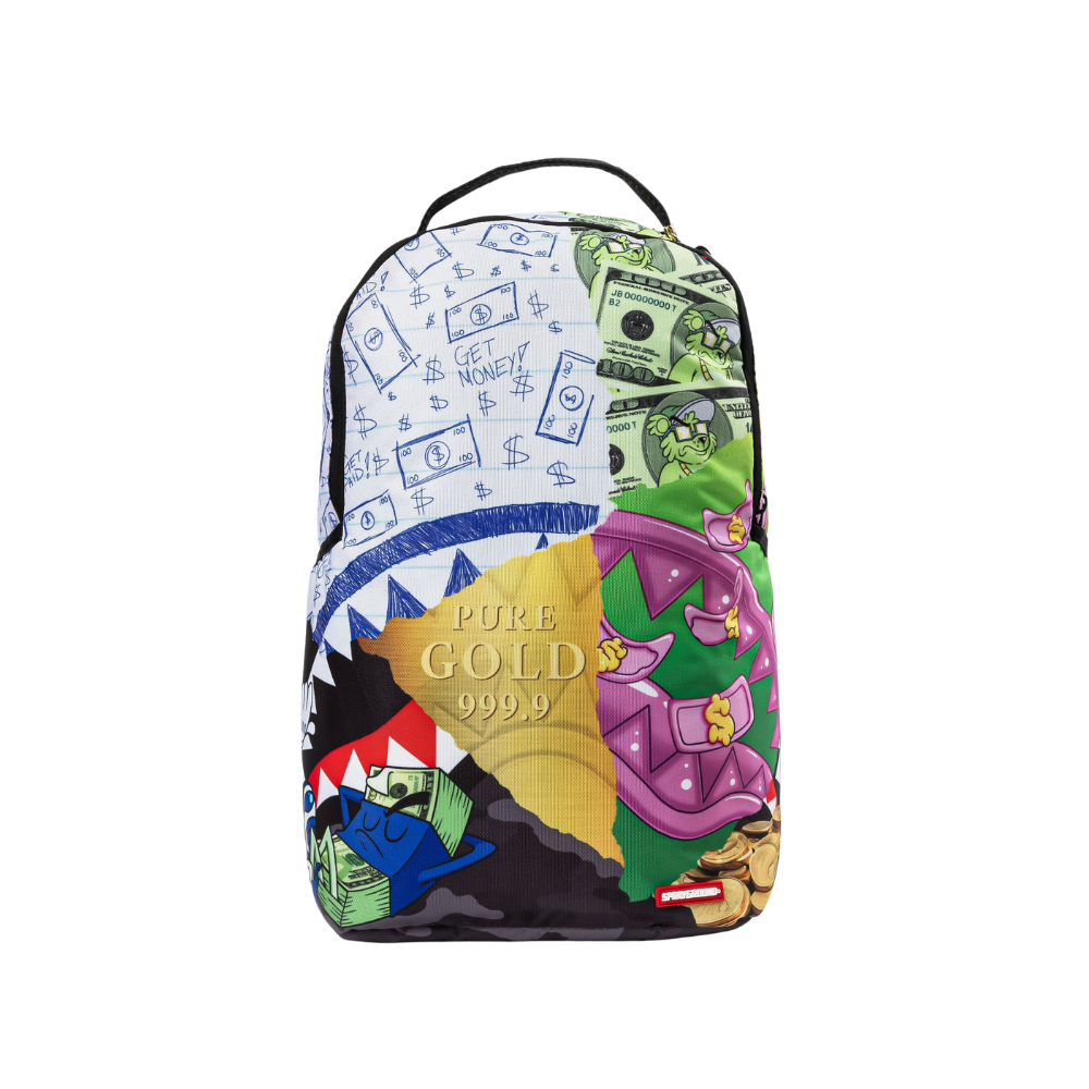 Sprayground Mean Money Collage Backpack