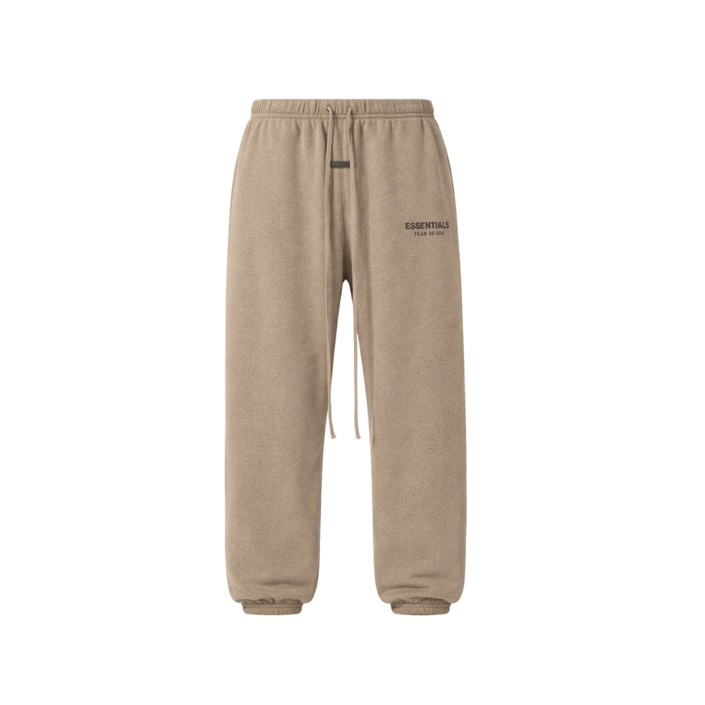 Fear of God Essentials Classic Sweatpants in Core Fleece Dark Beige / Taupe