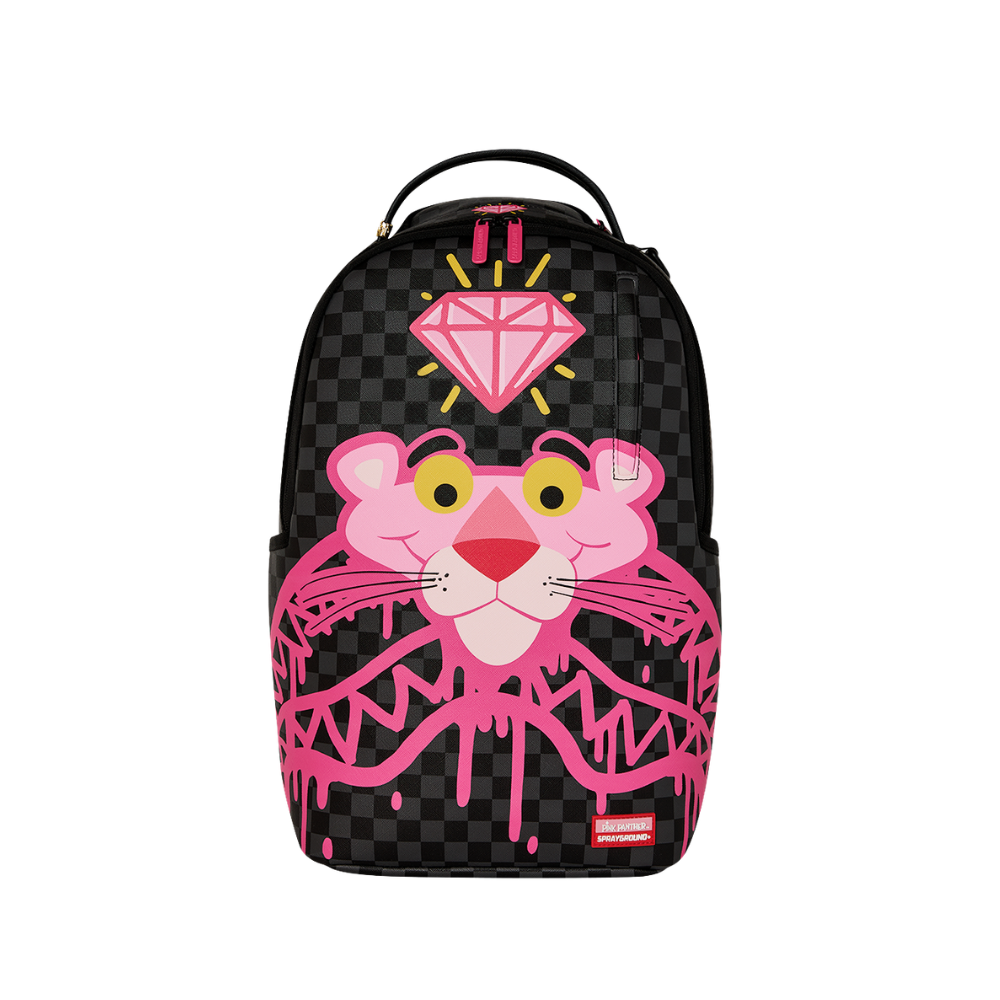 Sprayground Pink Panther: Drippy Diamonds Backpack