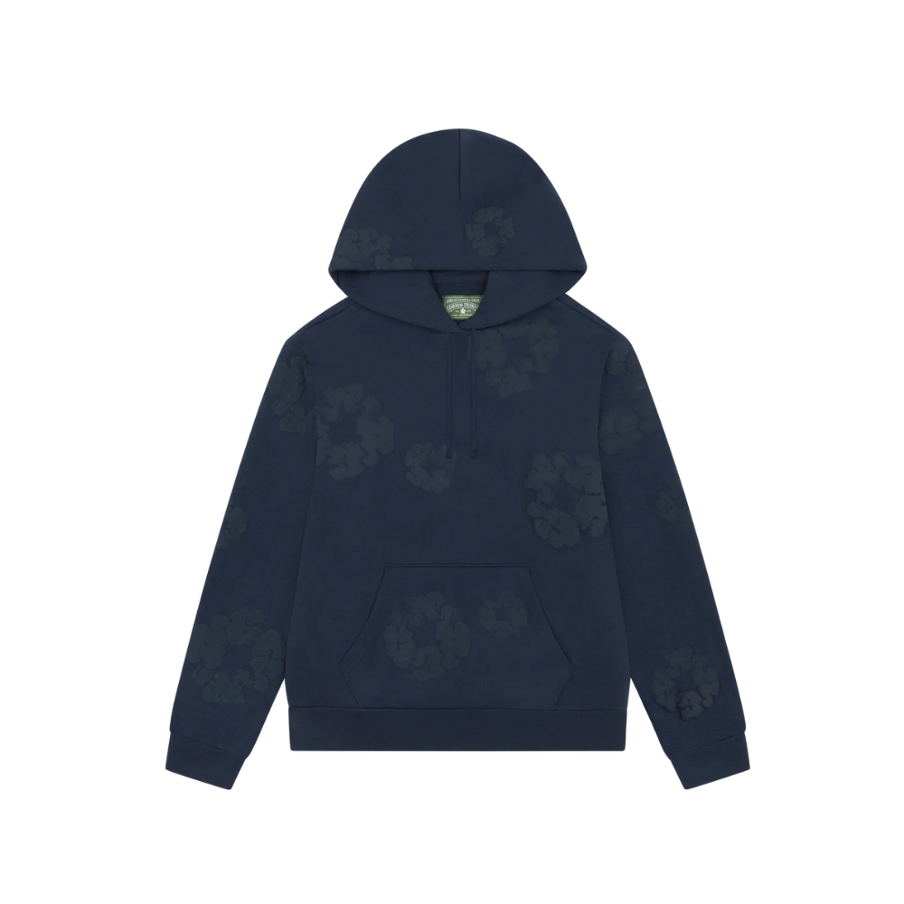 Denim Tears Mono Cotton Wreath Hoodie Navy