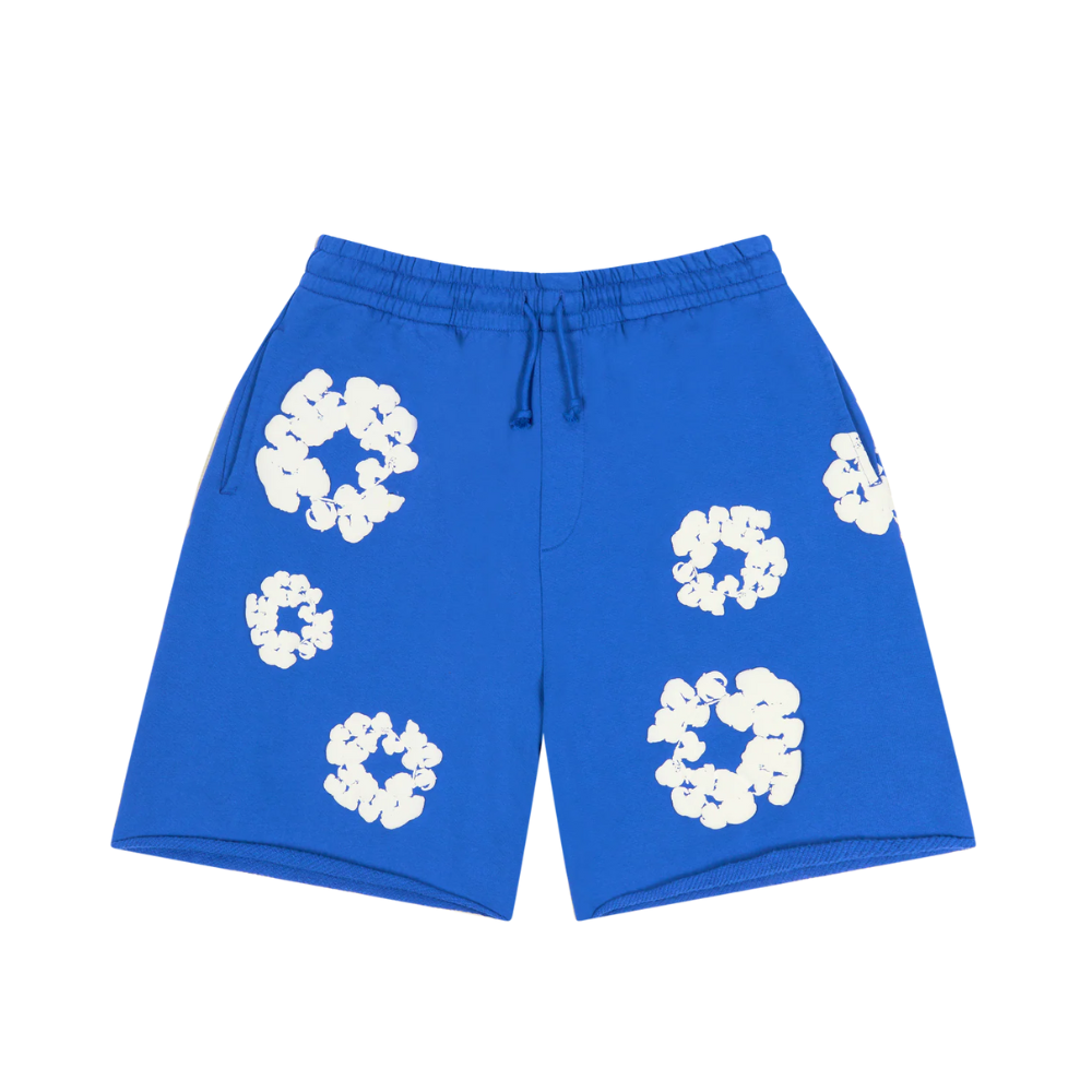 Denim Tears Cotton Wreath Sweatshorts Blue