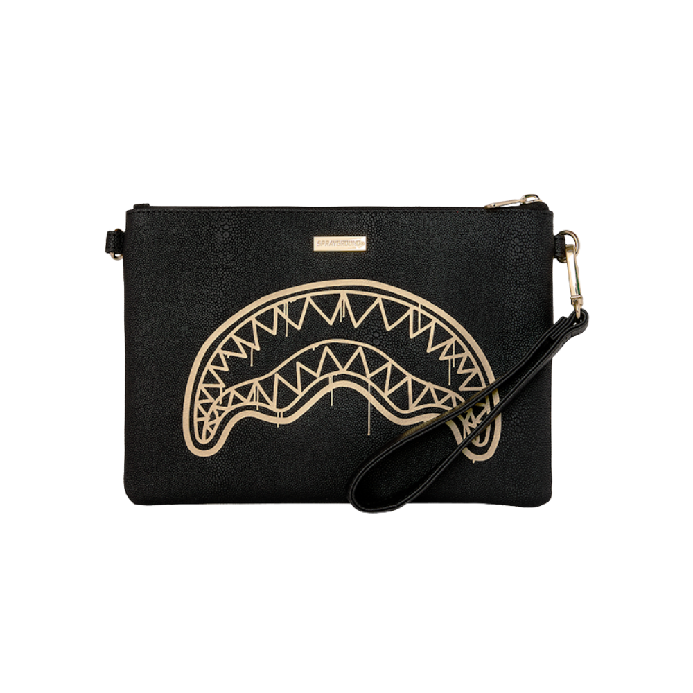Sprayground That Gold Drap Crossover Clutch