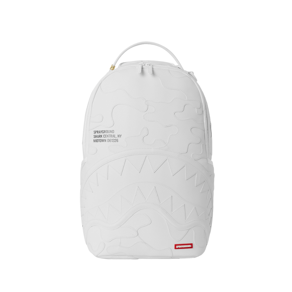 Sprayground Shark Central Camo Cut Shark White DLXSV Backpack