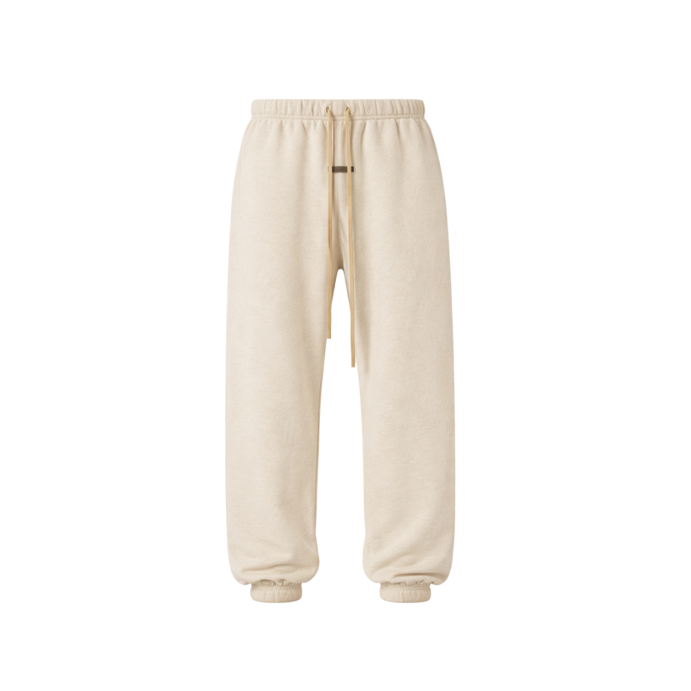 Fear of God Essentials Classic Sweatpants in Core Fleece White/Grey