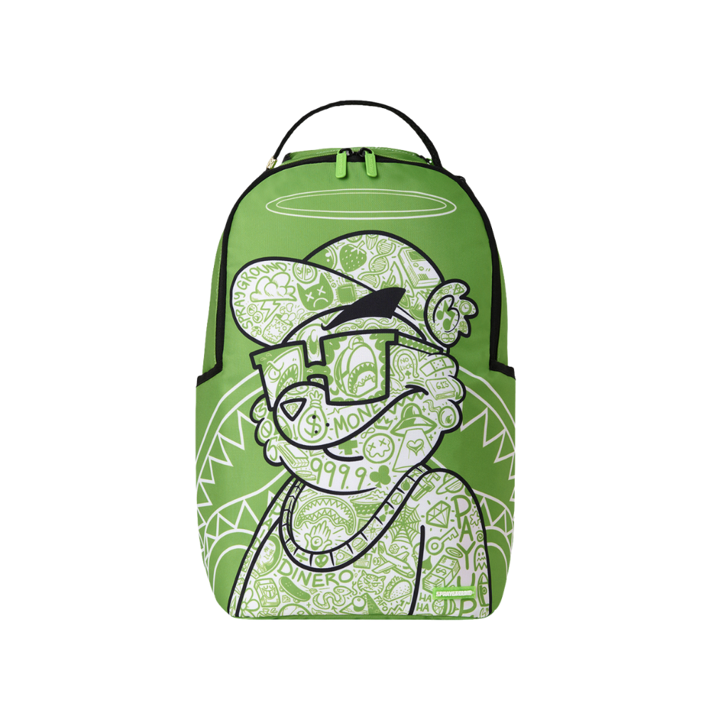 Sprayground Money Bear Color Block Doodle DLXSR Backpack