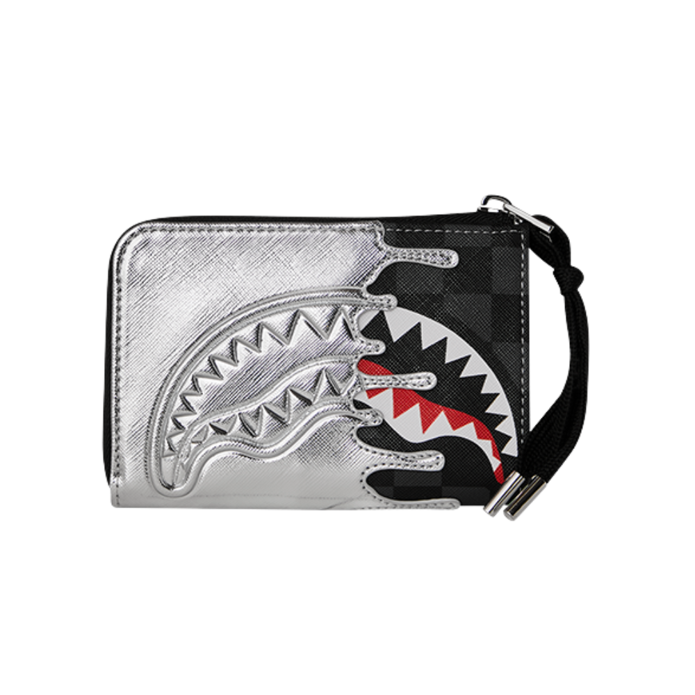Sprayground Silver Side Drip Wallet