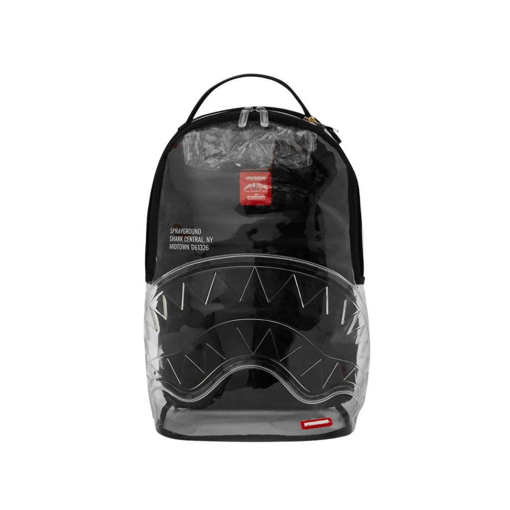 Sprayground Partial Clear Shark Central DLX Backpack