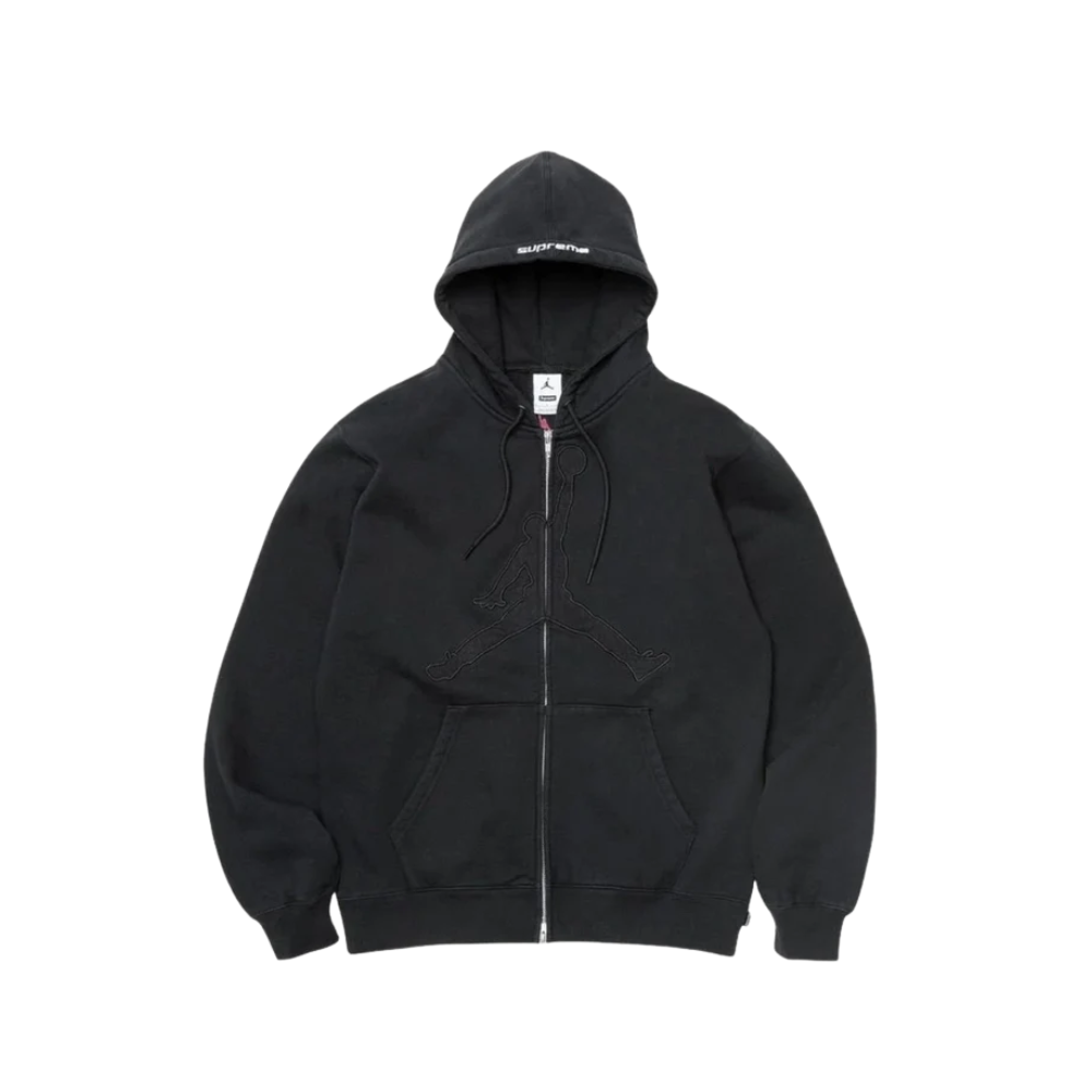 Supreme x Jordan Zip Up 'Black' Hoodie | Supreme T-Shirts