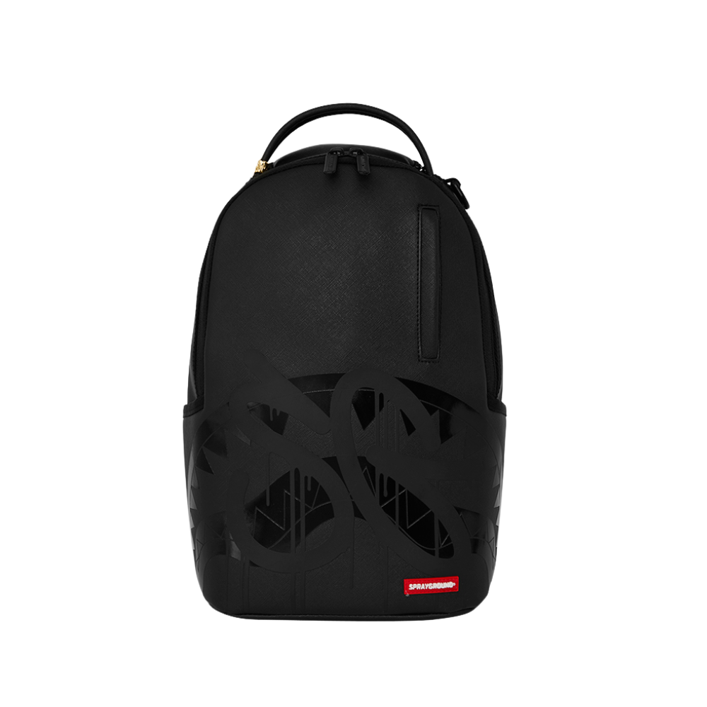 Sprayground Lux Black Ghost Drip Mini DLX Backpack