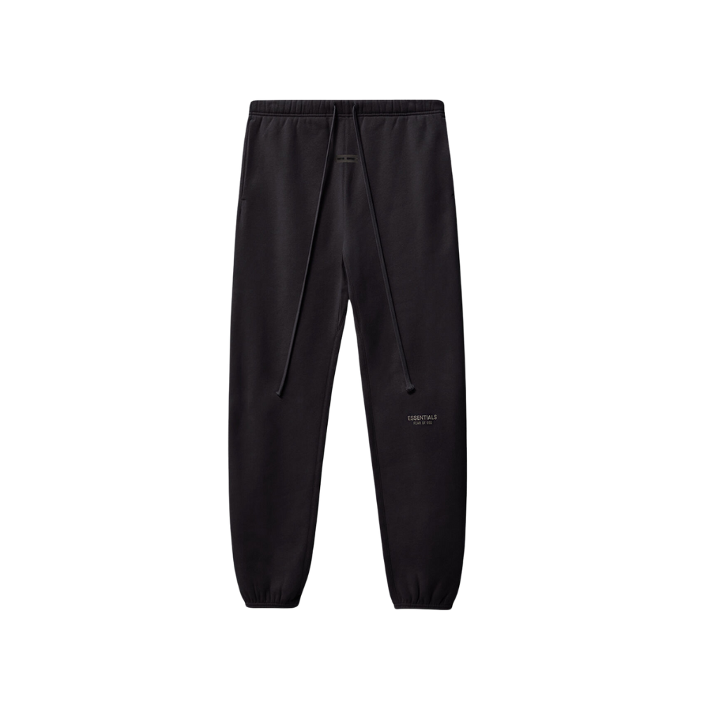 Fear of God ESSENTIALS Jet Black Core Fleece Vintage Sweatpants