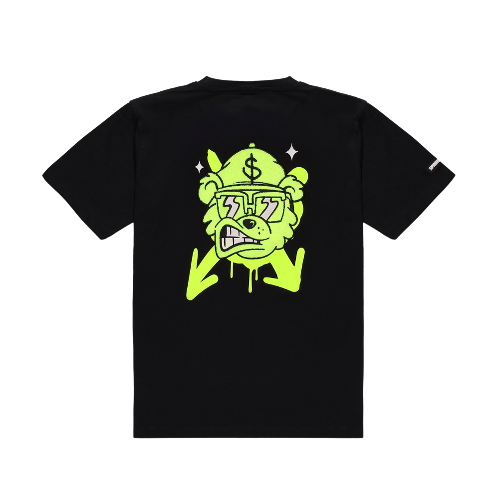SPRAYGROUND GRAFFITI BEAR OVER T-SHIRT BLACK