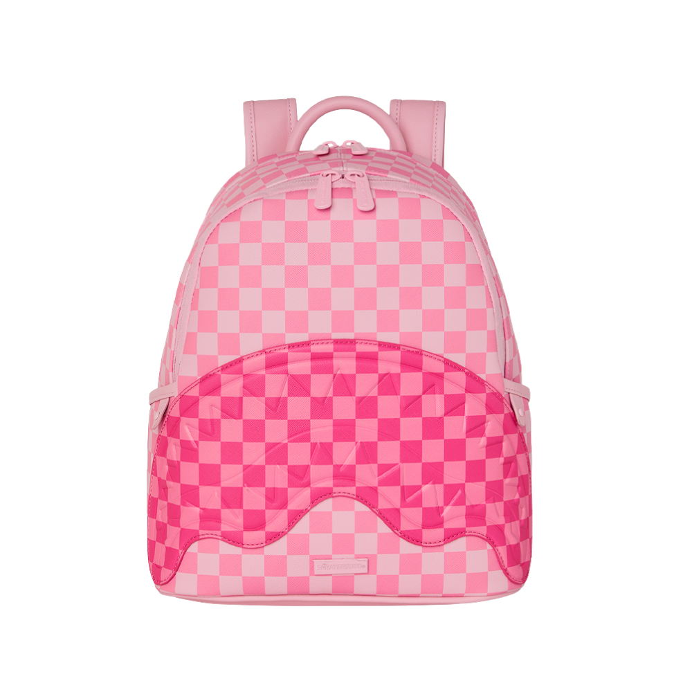 Sprayground Pink Sharks In Paris Patch Savage Backpack