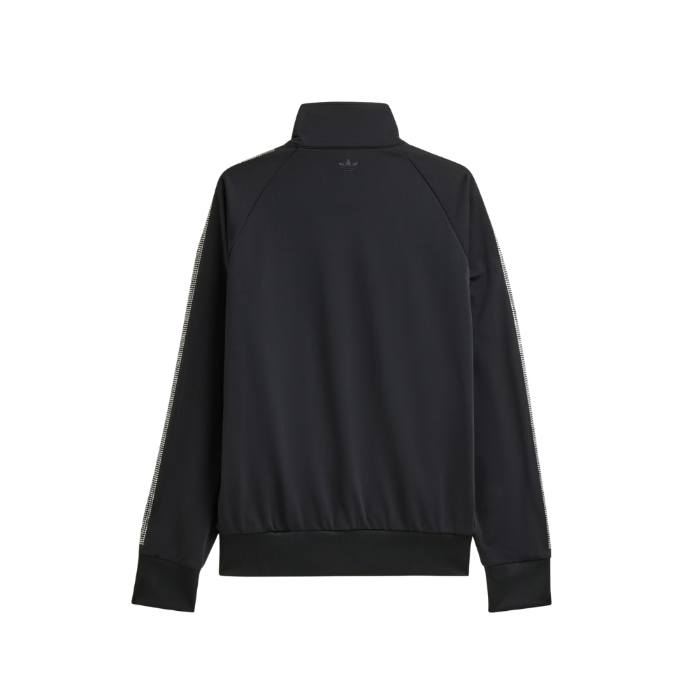 Sp5der Rhinestone track top zip black