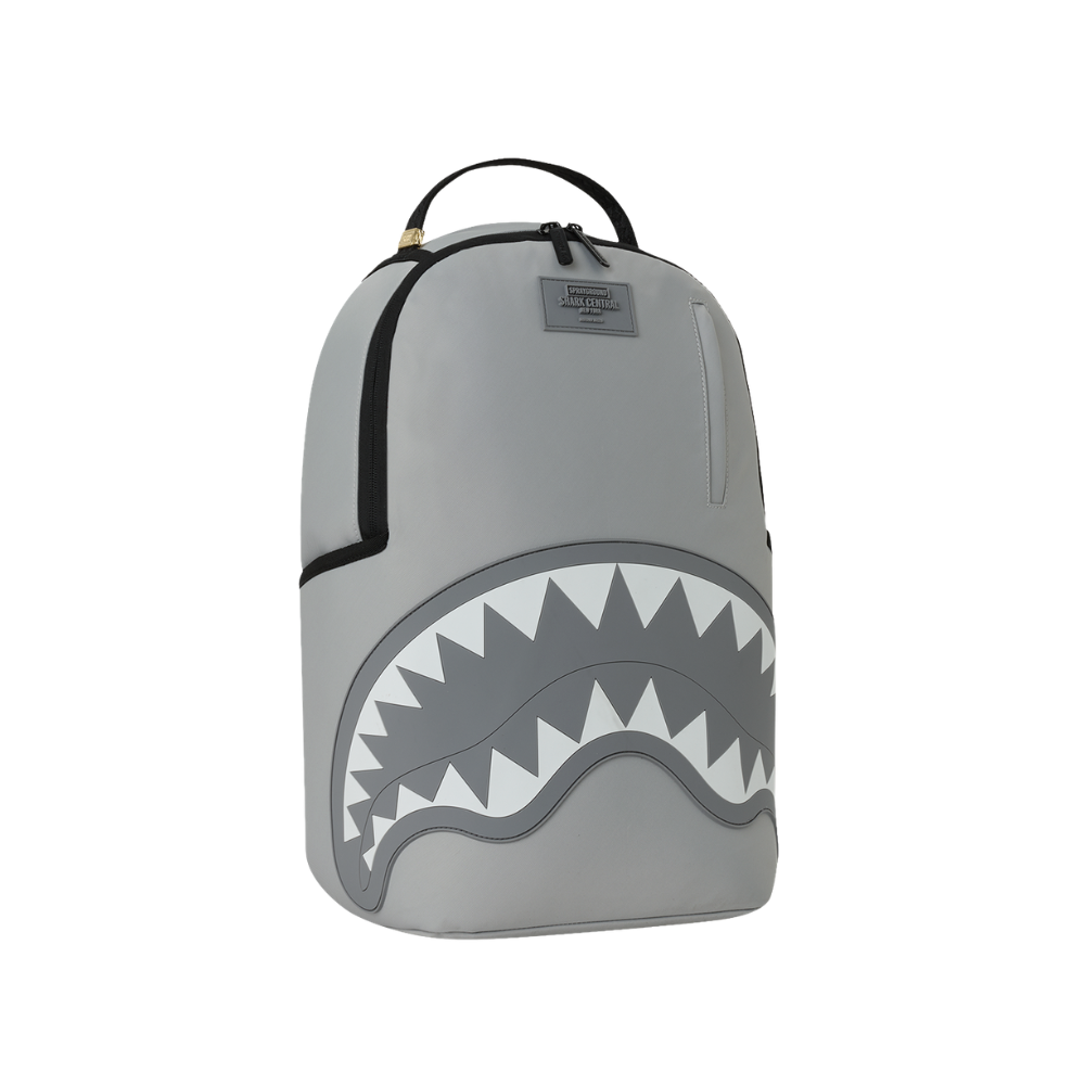 Sprayground Shark Central Tonal Gray Nylon DLXS Backpack