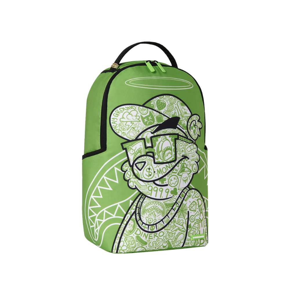 Sprayground Money Bear Color Block Doodle DLXSR Backpack