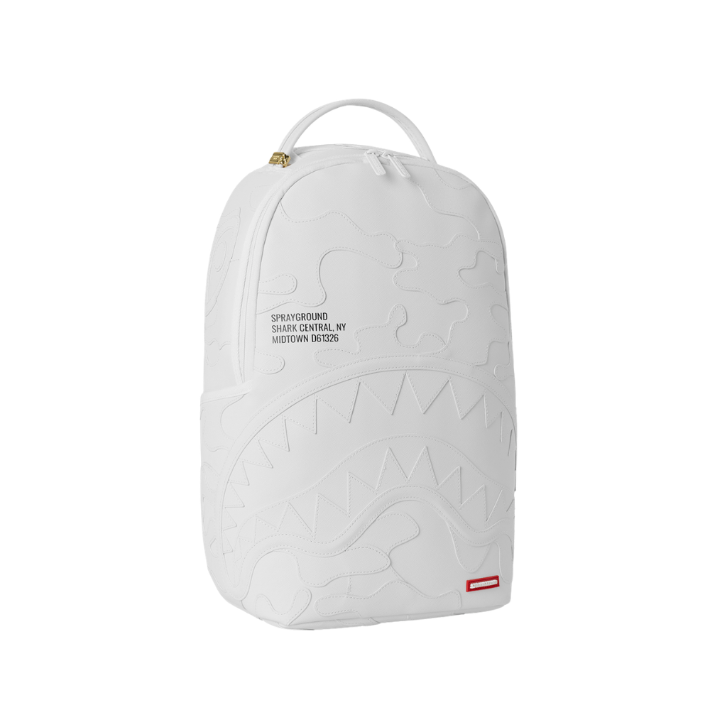 Sprayground Shark Central Camo Cut Shark White DLXSV Backpack