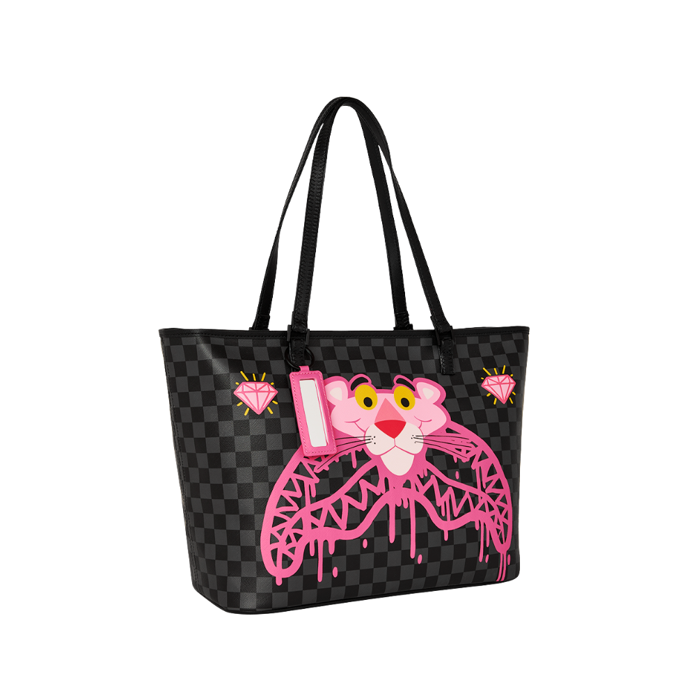 Sprayground Pink Panther: Drippy Diamonds Tote