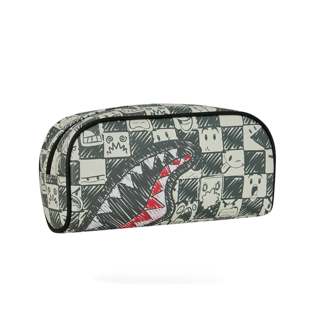 Sprayground Emote Check Pencil Pouch