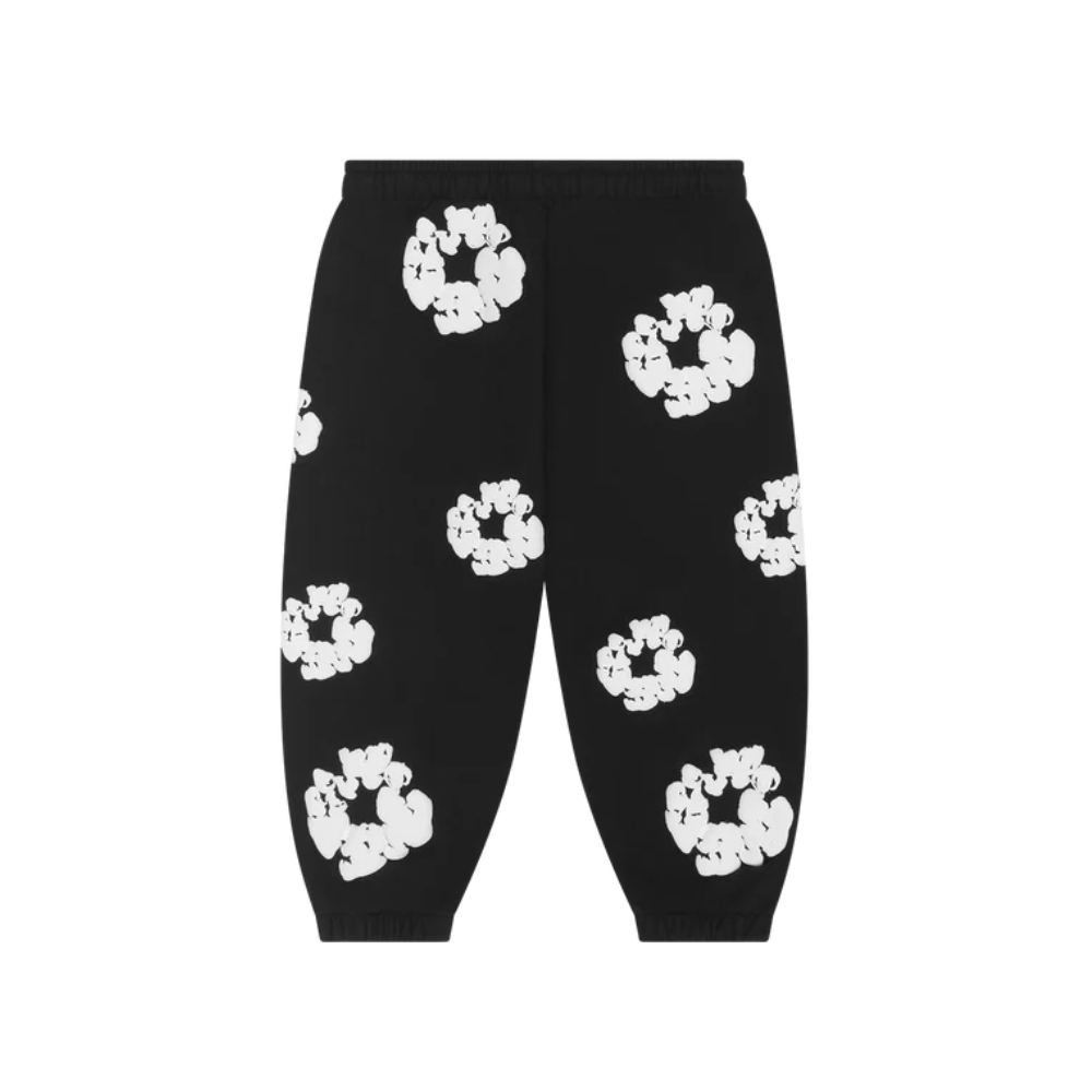 Denim Tears Kids Cotton Wreath Sweatpants Black