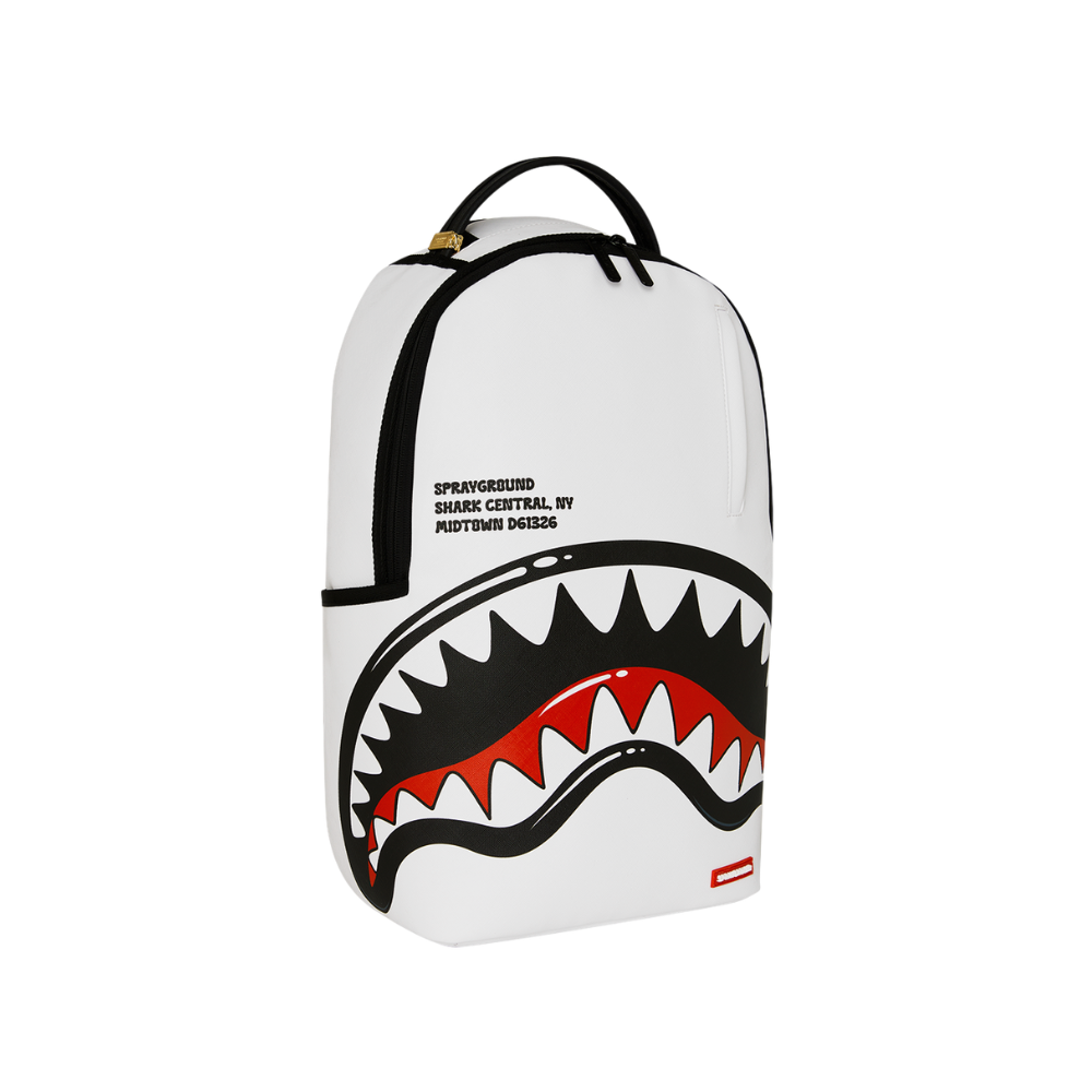 Sprayground Shark Central Bubbly White DLXSV Backpack