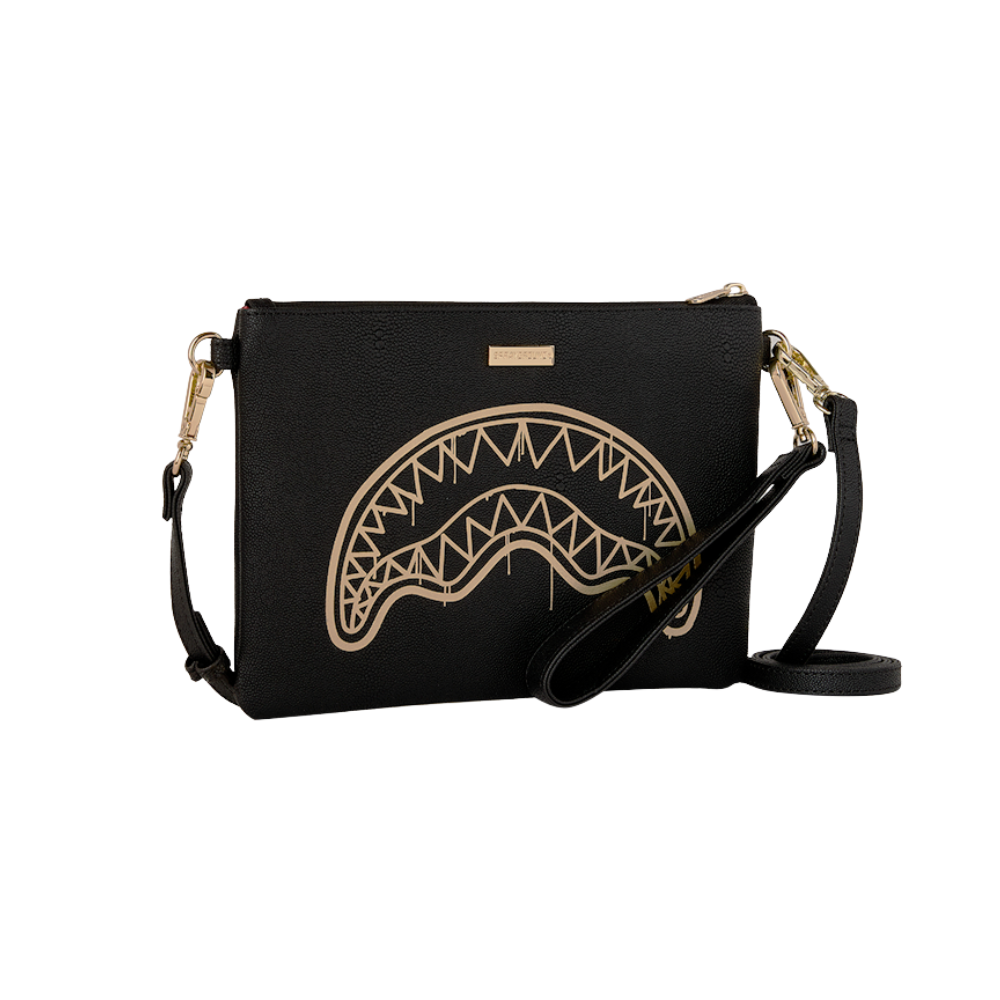 Sprayground That Gold Drap Crossover Clutch