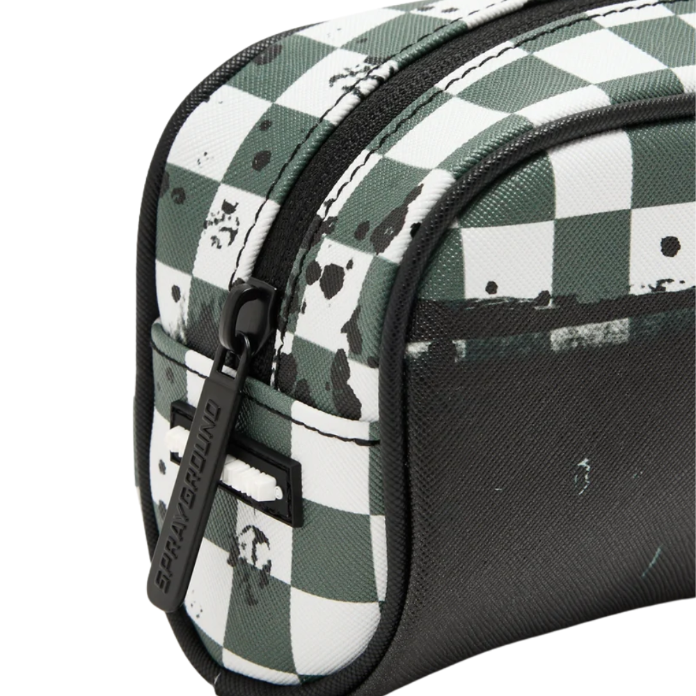 Sprayground Painted Over Check Pencil Pouch