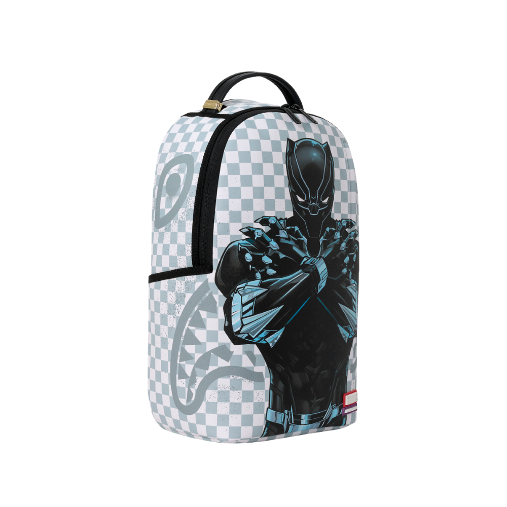Sprayground Marvel Black Panther Wakanda Forever On White Check DLXSV Backpack