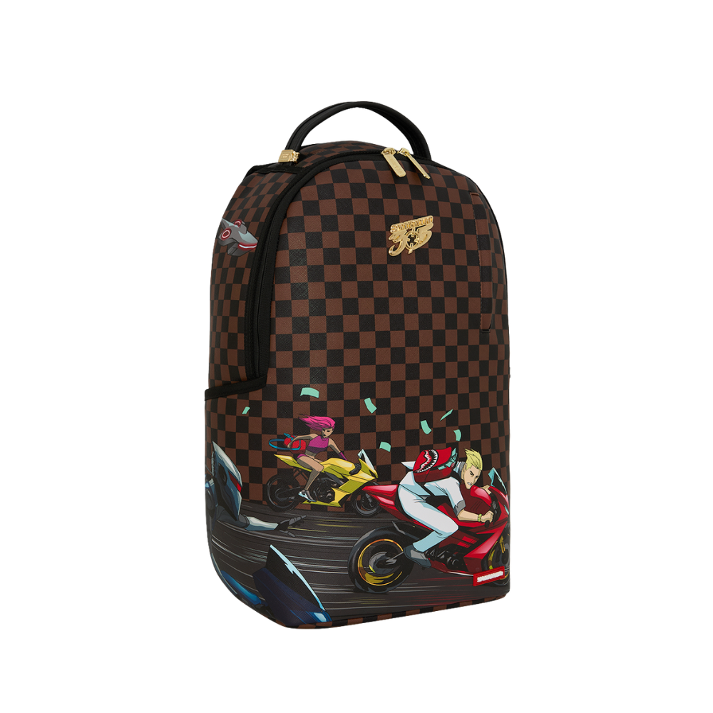 Sprayground 305 Check Motorcycles DLXSR Backpack