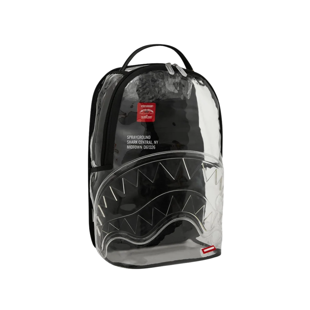 PARTIAL CLEAR SHARK CENTRAL DLX BACKPACK