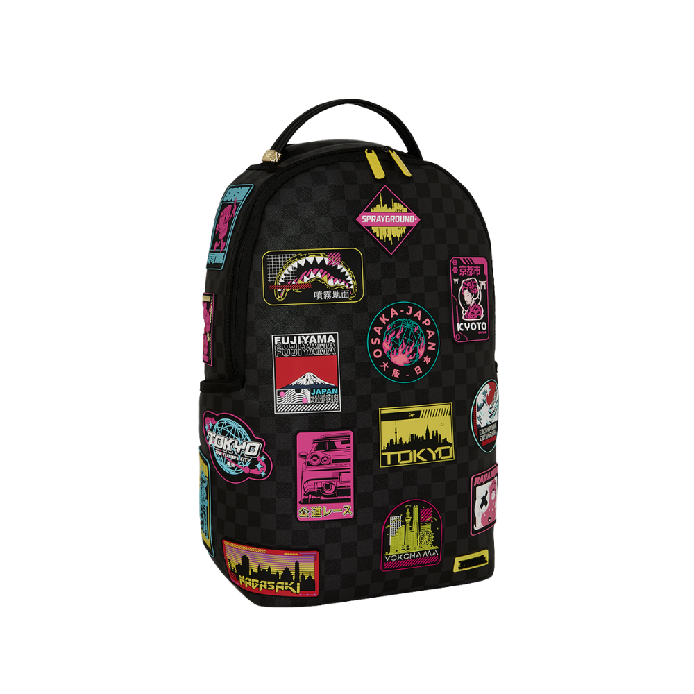 Sprayground Global Mogul Cyber Punk Japan Cities DLXSV Backpack