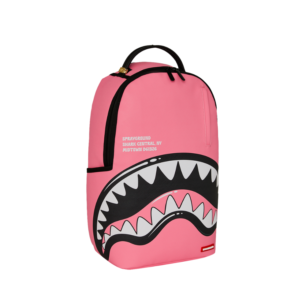 Sprayground Shark Central Bubbly Pink DLXSV Backpack