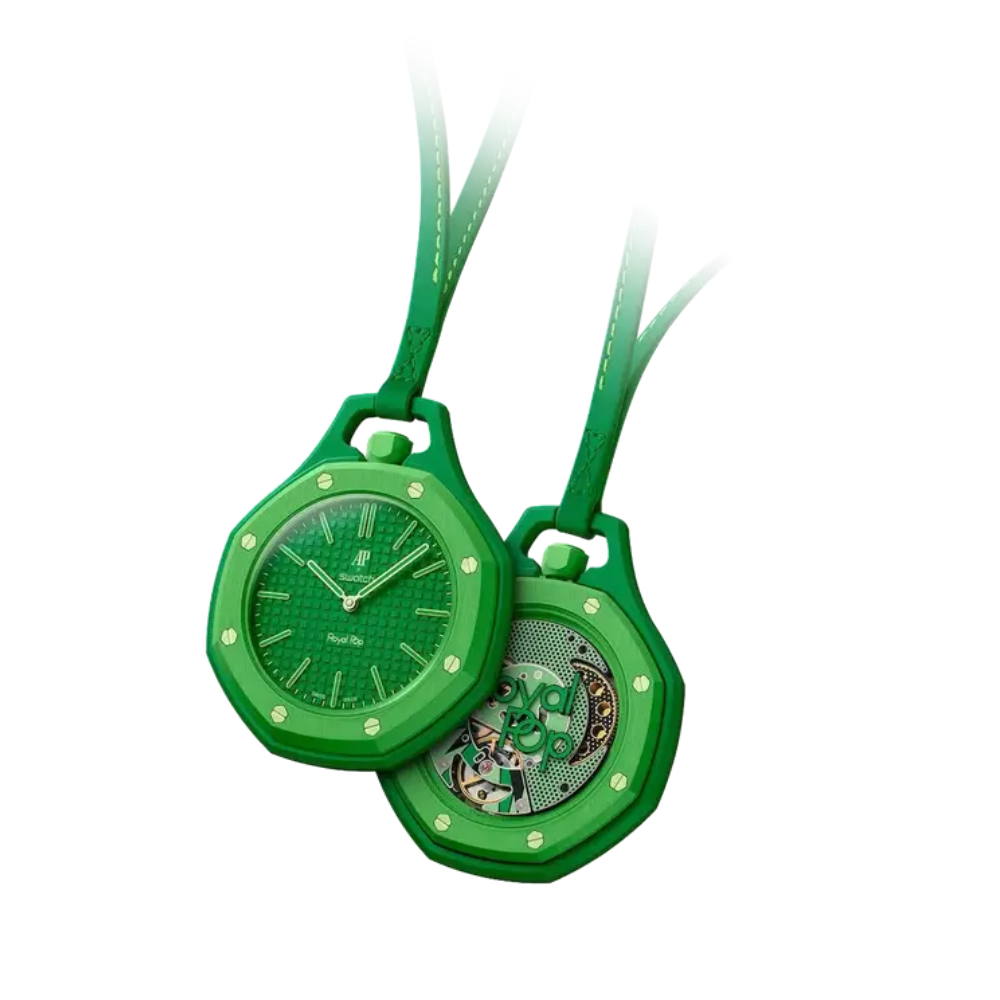 Audemars Piguet x Swatch Royal Pop Green Eight Pocket Watch