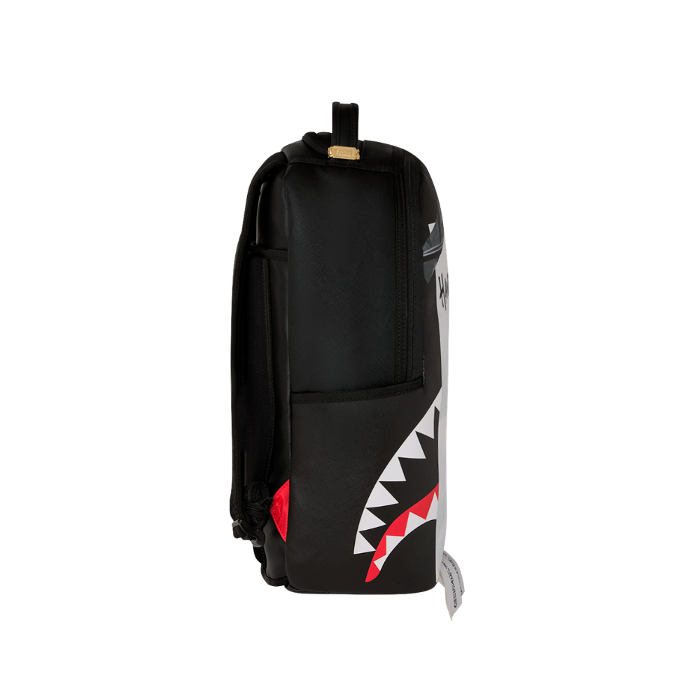 Sprayground Missing Bag Flyer On Bag With Real Cut Strips Backpack