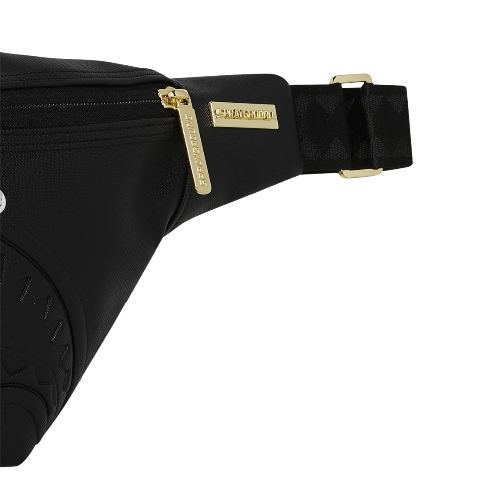 Sprayground Cream Check Side Drip Savvy Crossbody