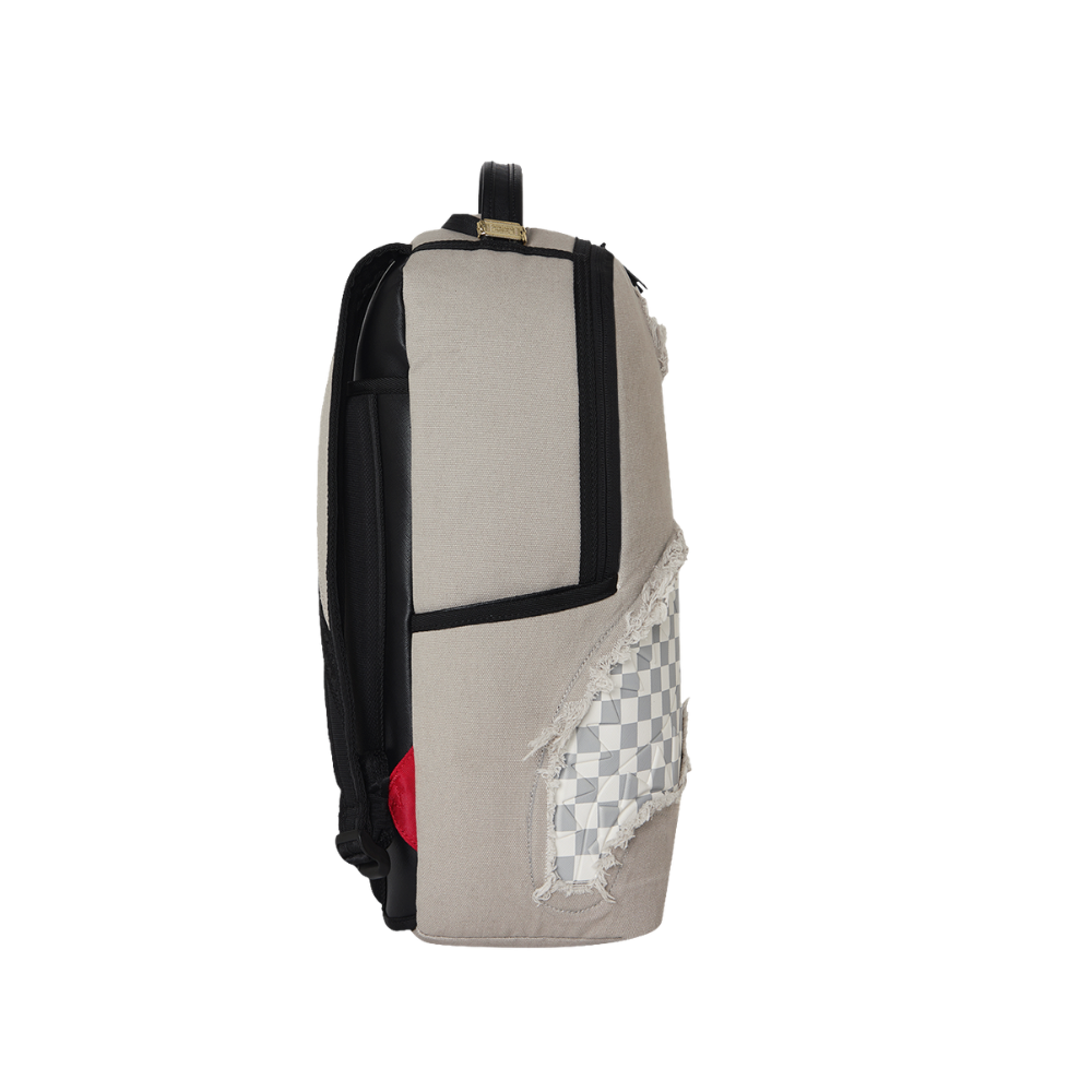 Sprayground Cream Denim Tear Shark DLXSV Backpack