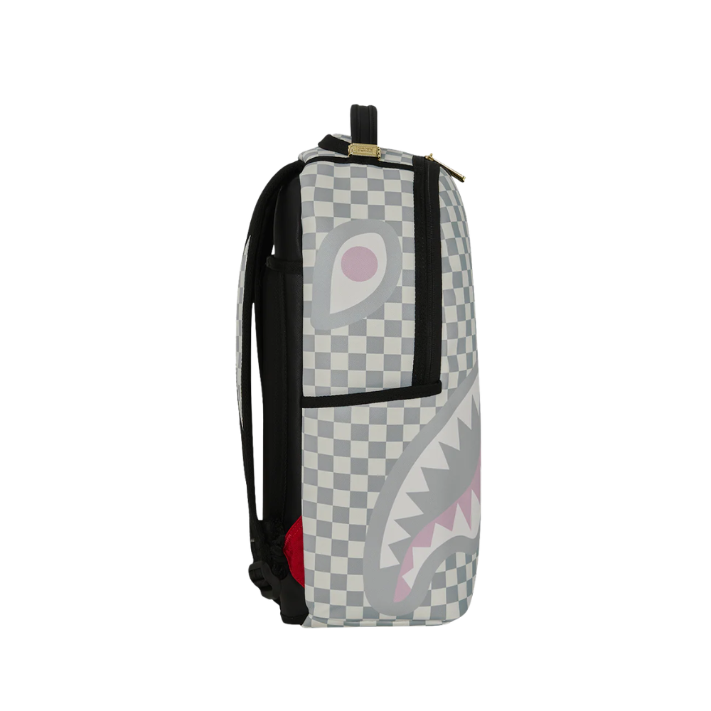 Sprayground Cream Check Side Drip Backpack