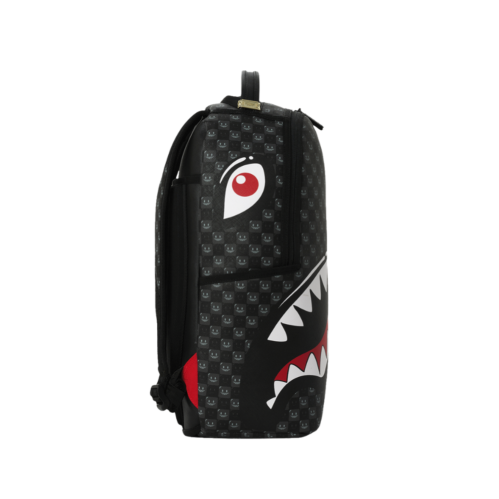 Sprayground Sharks In Paris WTF Bubbly Black Check DLXSV Backpack