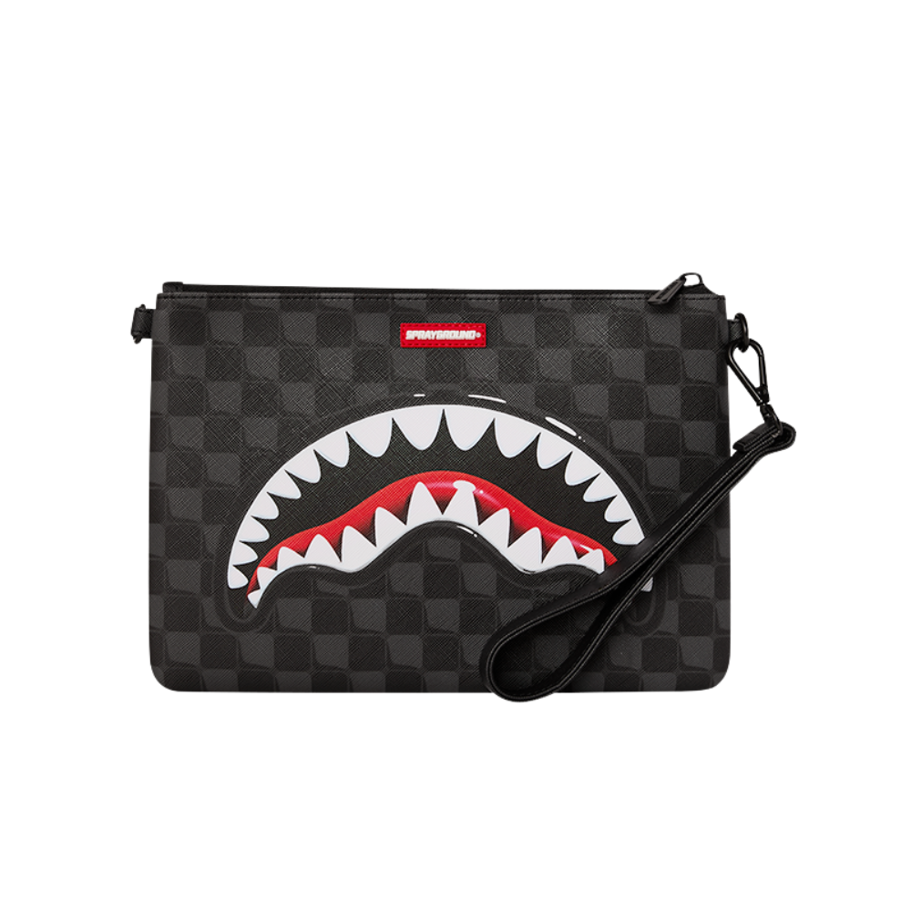 Sprayground Sharks In Paris Balloon Black Crossover Clutch