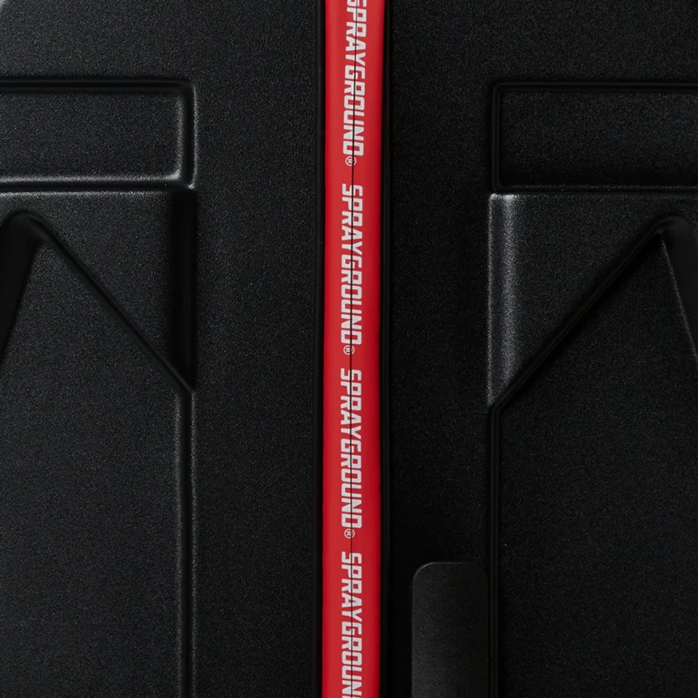 Sprayground Printed Zipper Shark Full-Size Luggage