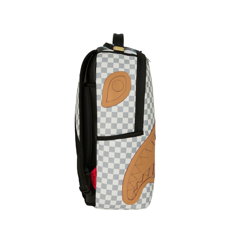 Sprayground Cream Check Full Of Cash DLXSV Backpack