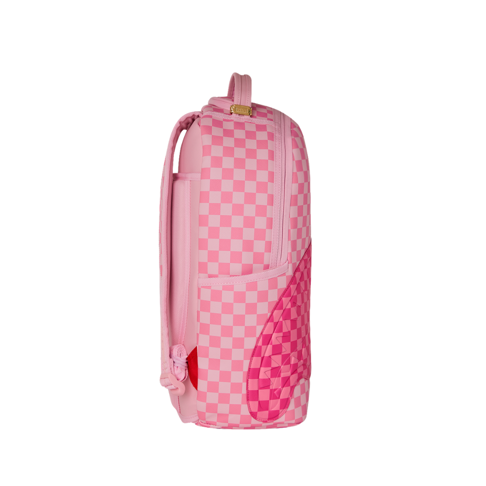 Sprayground Pink Sharks In Paris Patch Backpack