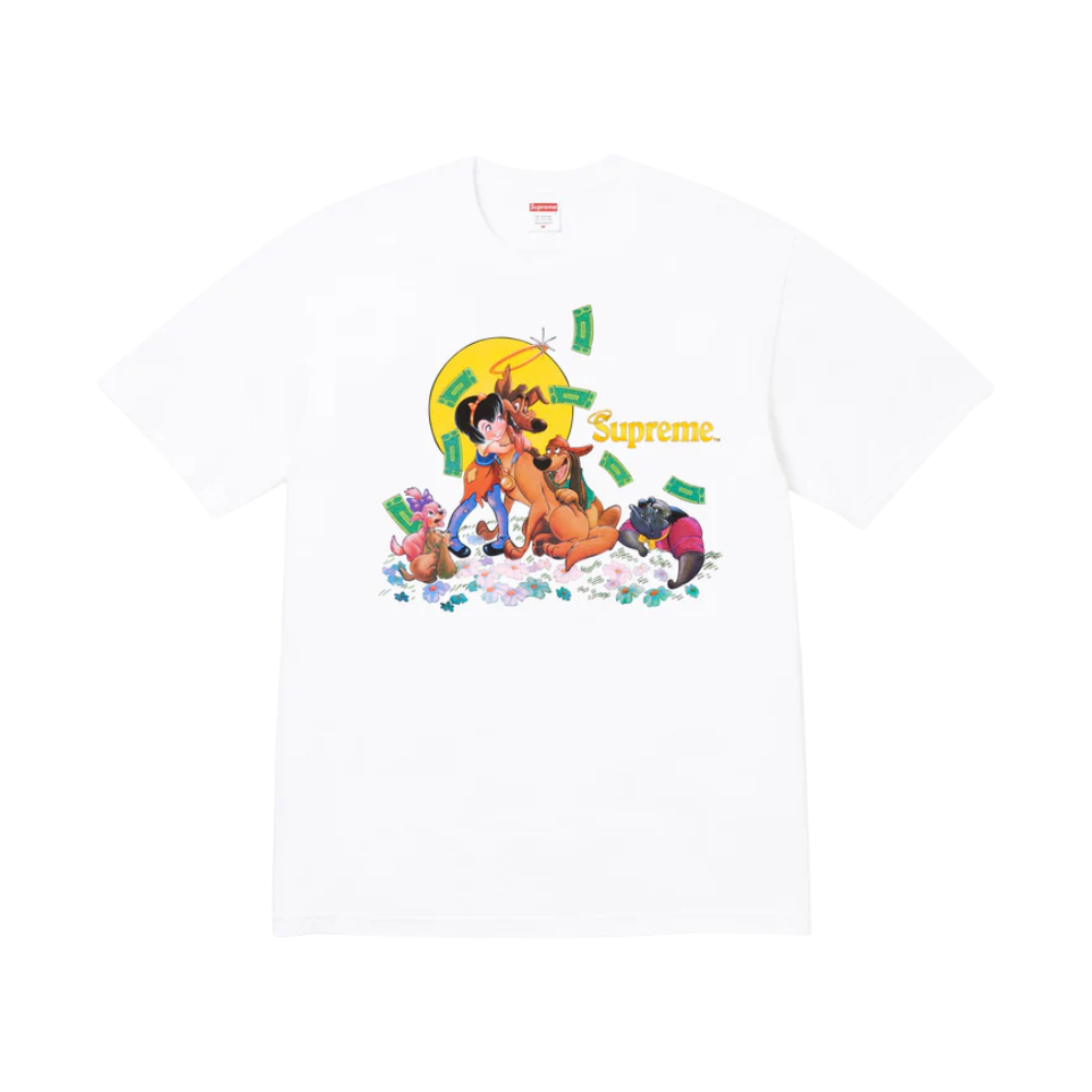 supreme all dogs go to heaven front white