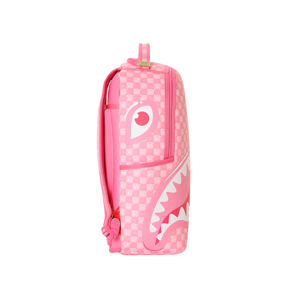 Sprayground Pink New Check Faces DLXSV Backpack
